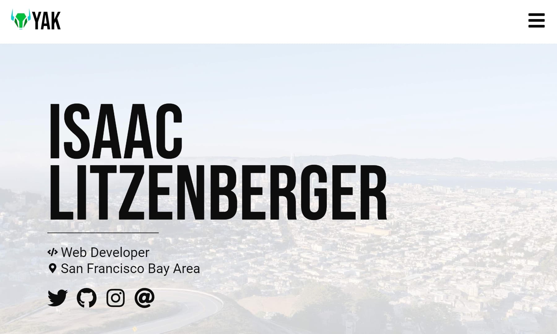 isaacyakl.com screenshot